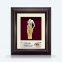 8.5" x 10" Solid Frame with Gold Plated Pewter : Kebaya Nyonya