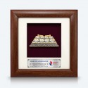 7" x 7" Frame with Gold Plated Pewter - Caklempong