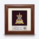 7" x 7" Frame with Gold Plated Pewter - Coat of Arms of Selangor (Logo Selangor)