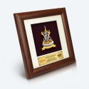 7" x 7" Frame with Gold Plated Pewter - Coat of Arms of Selangor (Logo Selangor)