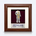 7" x 7" Frame with Gold Plated Pewter - Baju Melayu