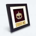 6" x 6" Frame with Gold Plated Pewter : Wau Bulan