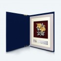 6" x 8" Book Frame with Gold Plated Pewter