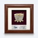 7" x 7" Frame with Gold Plated Pewter : Rebana Ubi