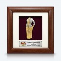7" x 7" Frame with Gold Plated Pewter - Kebaya Nyonya (Full)