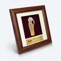 7" x 7" Frame with Gold Plated Pewter - Kebaya Nyonya (Full)