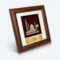 7" x 7" Frame with Gold Plated Pewter - Masjid (Mosque)