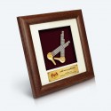 7" x 7" Frame with Gold Plated Pewter - Sompoton