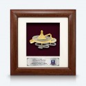 7" x 7" Frame with Gold Plated Pewter - Gasing