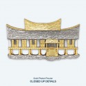 7" x 7" Frame with Gold Plated Pewter - Rumah Minang