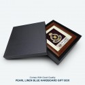 7" x 7" Frame with Gold Plated Pewter - Logo Police Diraja Malaysia (Polis PDRM)