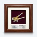 7" x 7" Frame with Gold Plated Pewter - Kacip