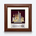 7" x 7" Frame with Gold Plated Pewter - Kuala Lumpur Landmark