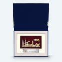 8" x 10" Book Frame with Gold Plated Pewter :  Malaysia Landmark
