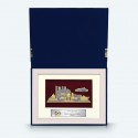 7" x 9" Book Frame with Gold Plated Pewter : Putrajaya Landmark