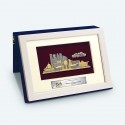 7" x 9" Book Frame with Gold Plated Pewter : Putrajaya Landmark